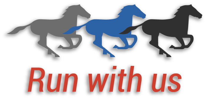 Run with us logo